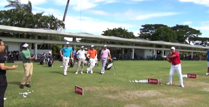 Asian Tour trick shots Asian Tour trick shots