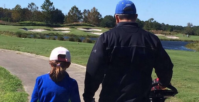 David Evangelista, RDM for Southeast at BCG and his daughter David Evangelista, RDM for Southeast at BCG, and his daughter enjoy a round of golf.