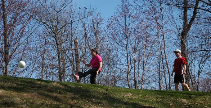 FootGolf Gallery Photo Footgolf being played at a Billy Casper Golf golf course in America.